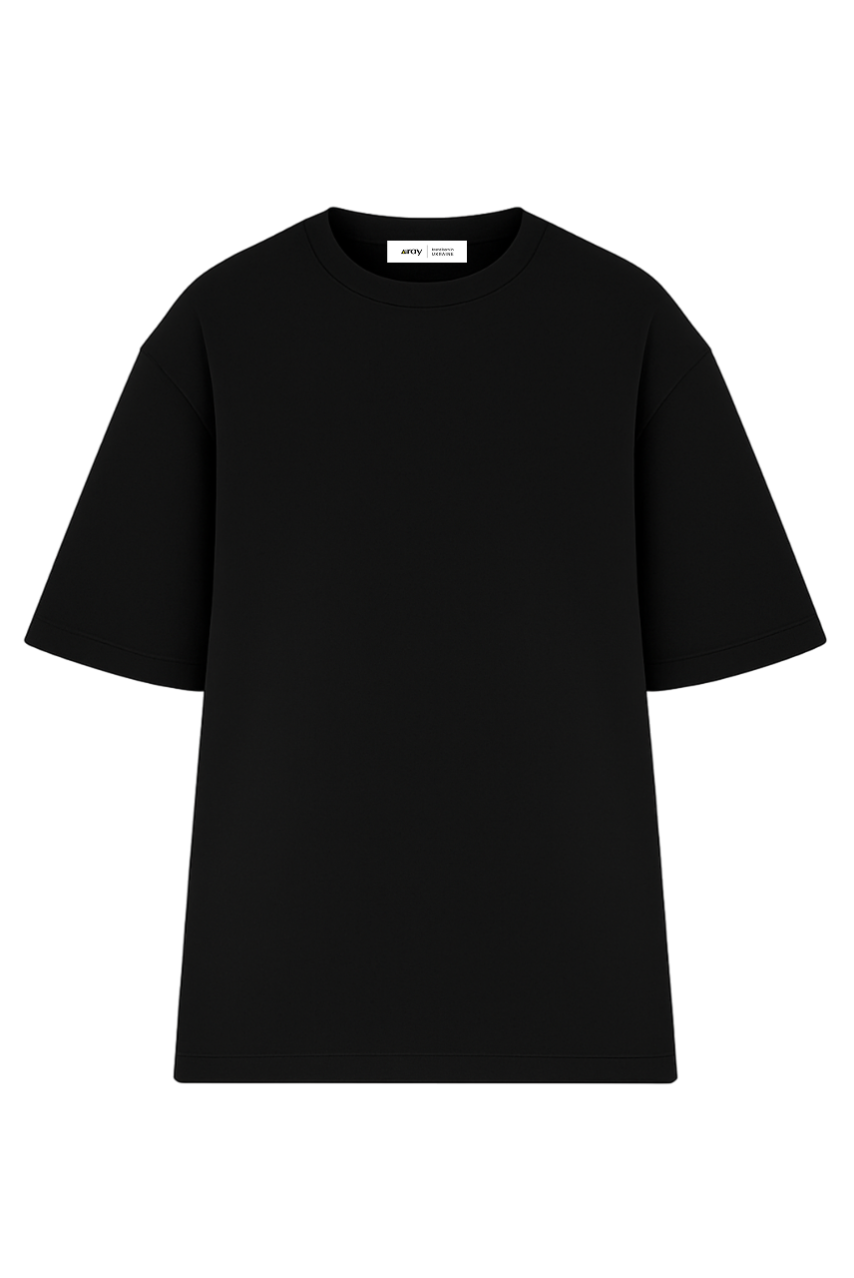 Футболка оверсайз мужская чёрная RAY OVERSIZE U0104 UNISEX